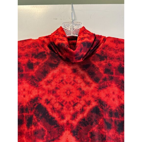 INC International Concepts Red & Black Lava Lamp Long Sleeve Top - Picture 8 of 9